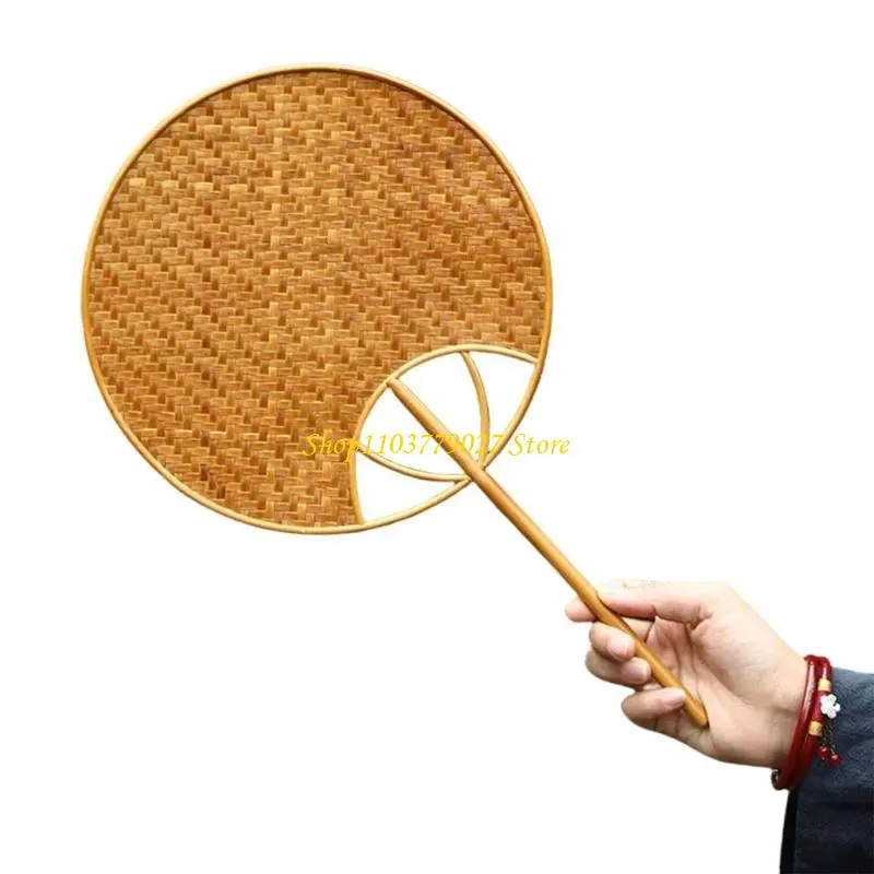 C4DF Handcrafts Bamboos Woven Fan Lightweight Cooling Fan for Summer Cooling Paddles and Weddings Parties Home Decors Gift