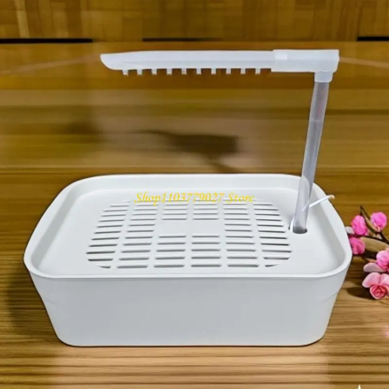 C4DF USB Power Parrots Bath Tub Automatic Water Circulation Bird Shower Basin Home Use