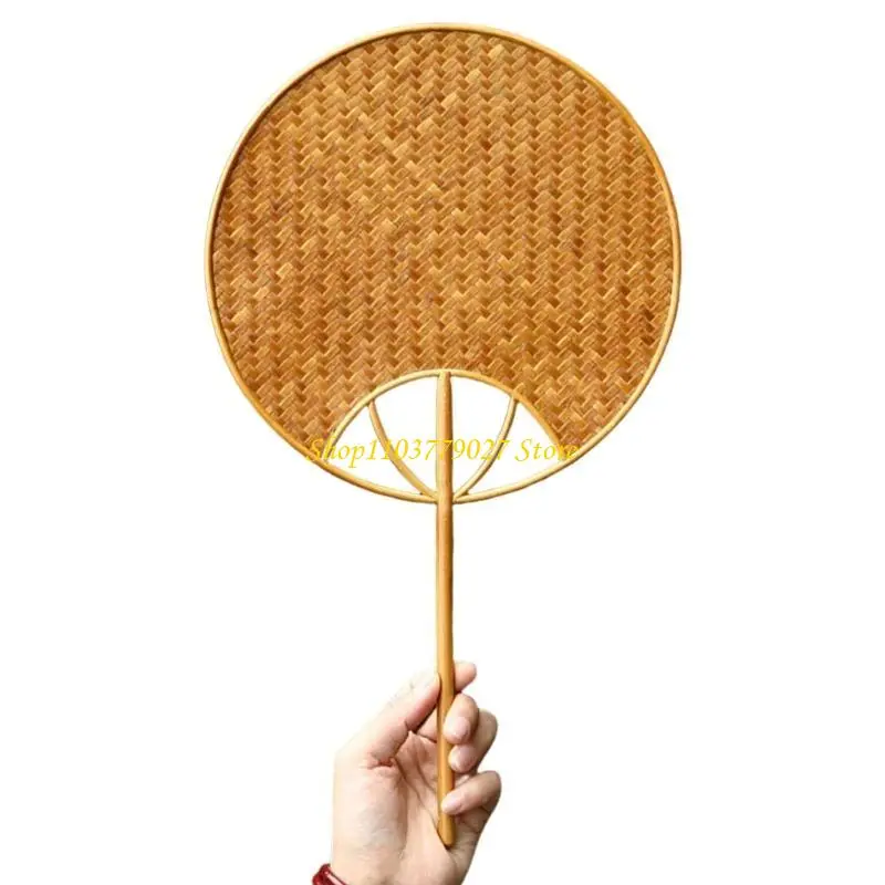 C4DF Handcrafts Bamboos Woven Fan Lightweight Cooling Fan for Summer Cooling Paddles and Weddings Parties Home Decors Gift