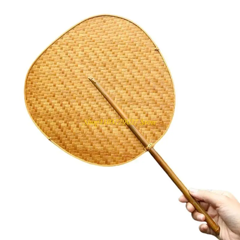 C4DF Handcrafts Bamboos Woven Fan Lightweight Cooling Fan for Summer Cooling Paddles and Weddings Parties Home Decors Gift