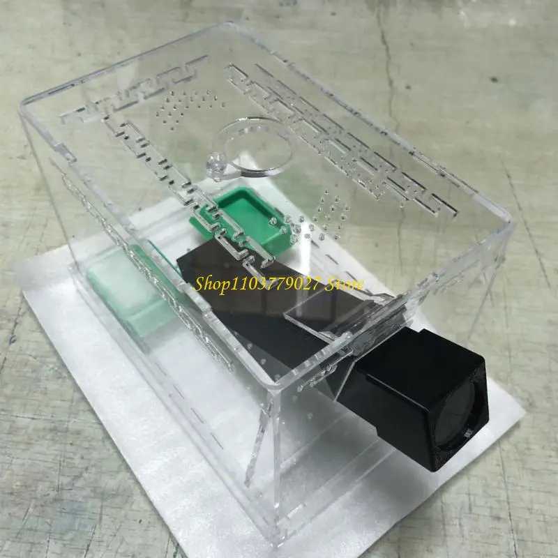 C4DF Large Transparent Cricket Habitat Box Easy to Clean Detachable Base And Removable Lid For Home Use