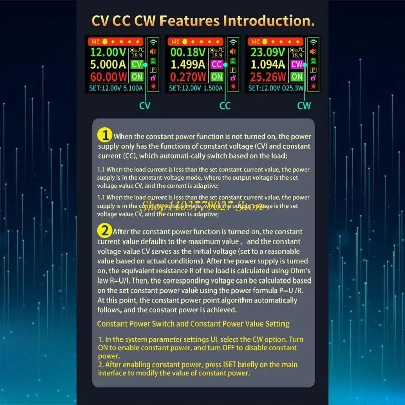C4DF Regulated Power Supply Converter Step Down Stabilized Voltages Current Regulator