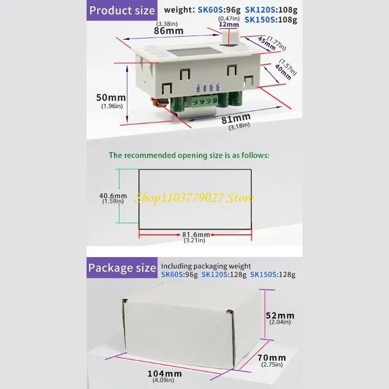 C4DF Regulated Power Supply Converter Step Down Stabilized Voltages Current Regulator