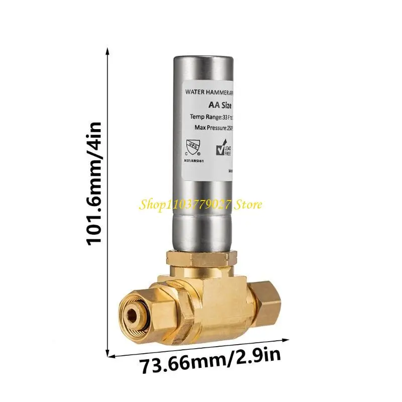 Washing Machine Water Hammer Arrestor 3/8inch Thread Dishwasher Pipe Noise Stop Bath Room Accessories Easy to Install