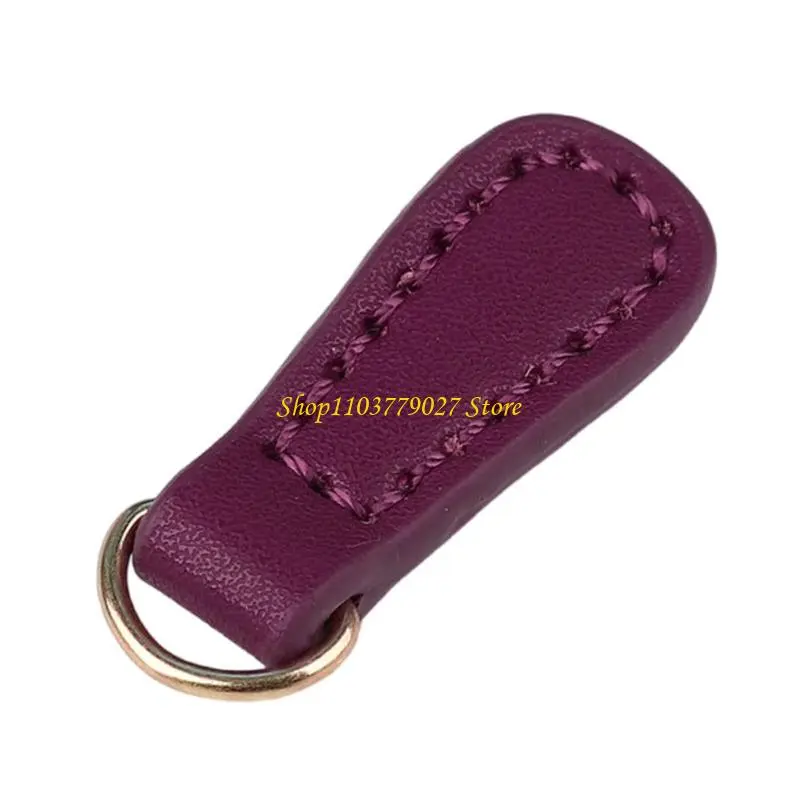 C4DF 2 Pcs Zips Pendants Removable Zippers Pull PU Leather Zips Puller for Suitcases Boot Jackets Backpacks Purse Clothing