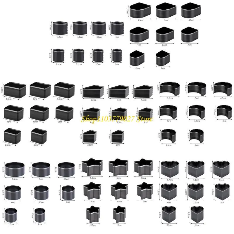 C4DF 8Pcs Leather Punching Die Set 8 Size Leather Hole Cutter Set Leather Hole Punching Tool Leather Craft Working Tool