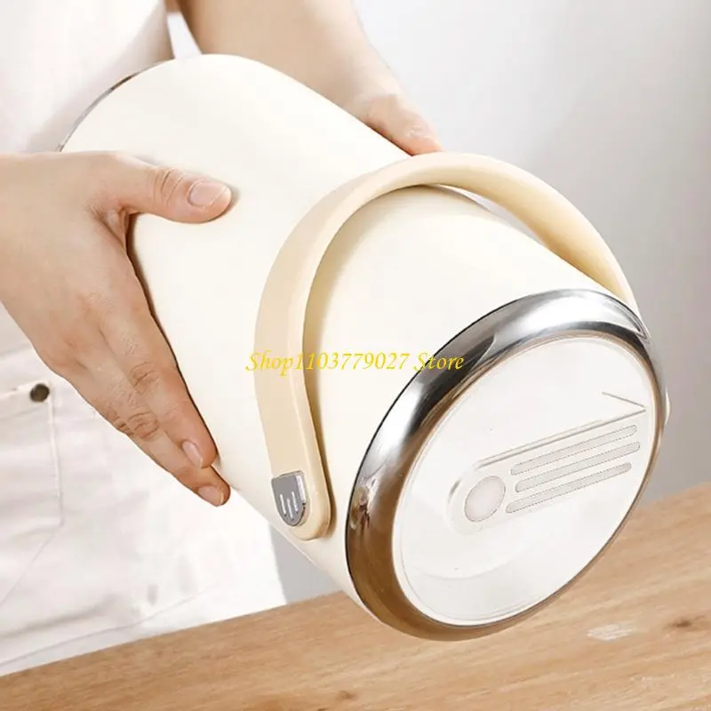 C4DF Bentos Lunch Box with Handle Large Capacity Stainless Steel Insulated Container with Stackable Compartment