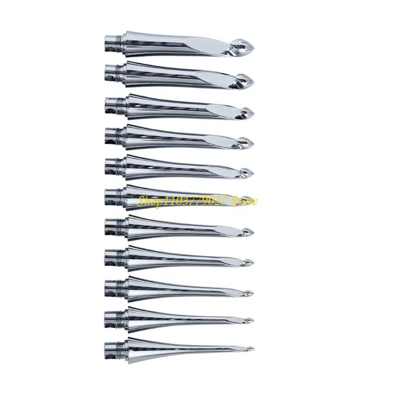 C4DF Ergonomic Crochet Hook with 11 Size Interchangeable Tip 3.5mm-10mm for Knitting