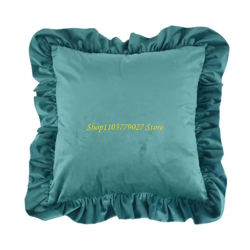 C4DF Pillow Case Bedroom Sofa Pillow Shams 17.7Inch/19.7inch Color Ruffled