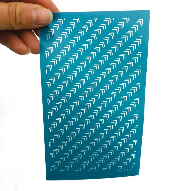 Y1UB Silk Screen Stencils Geometric Reusable Silkscreen Print for DIY Earrings