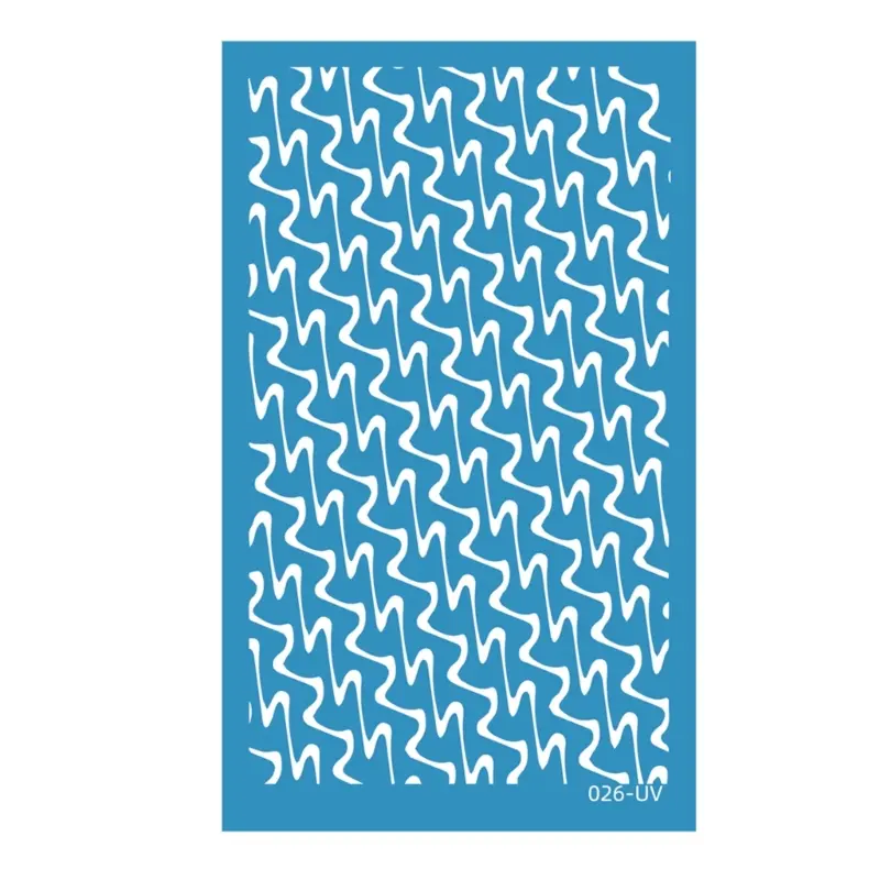 Y1UB Silk Screen Stencils Geometric Reusable Silkscreen Print for DIY Earrings