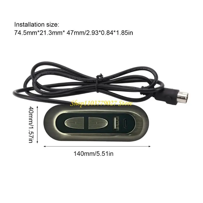 C4DF Electric Sofa Recliner 2 Button Hand Control Switches Chair Lift Controller