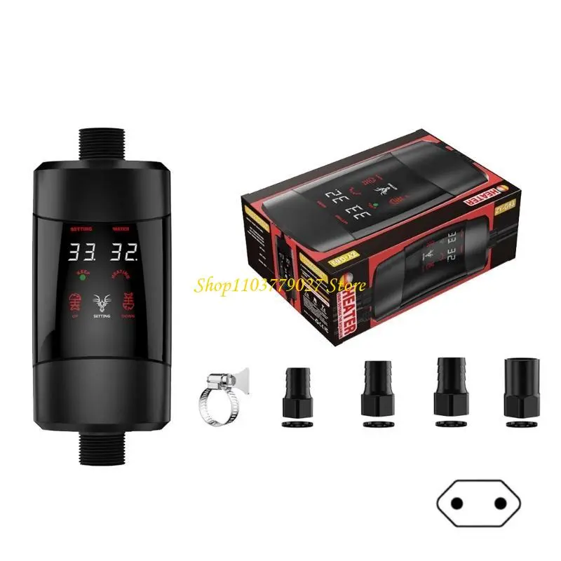 C4DF Compact External Fishtanks Heater Easy Installation and Maintenance Over-Temperature Protections Aquariums Water Heater