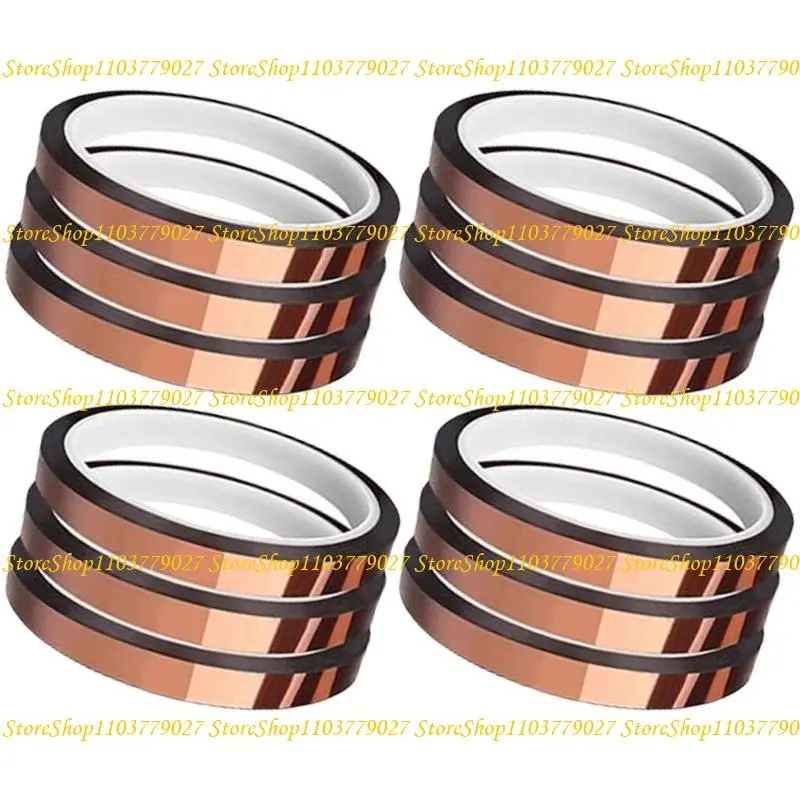 C4DF 12 Rolls No Residues Heat Tape for Sublimation High Temp Heat Resistant Tape