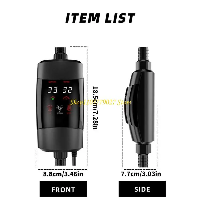 C4DF Fishtanks External Heating Rod Ensures Comfortable Aquariums Water Environment