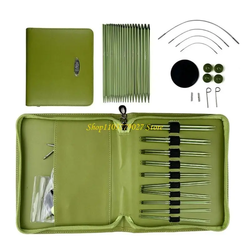 C4DF Interchangeable Circular Knitting Needle Set Size 2.2-5.0mm for Craft Knitting