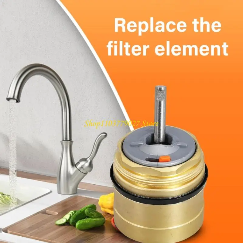 C4DF 3 Layer Filtration Cartridge Valves Replacements for Kitchen Bathroom Faucets