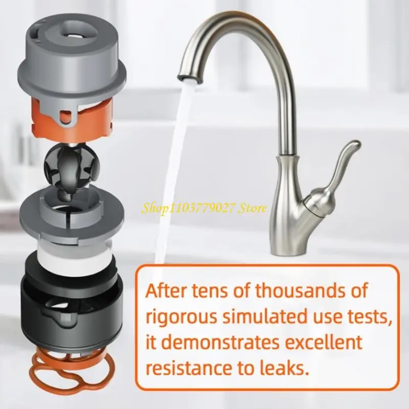C4DF 3 Layer Filtration Cartridge Valves Replacements for Kitchen Bathroom Faucets
