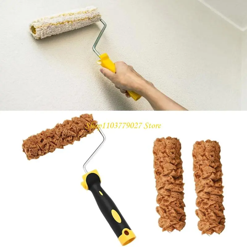 C4DF Multipurpose 3Pieces Paint Roller Set Featuring Sturdy Plastic 6Inch Rollers for Interior Wall Applications Daily Use