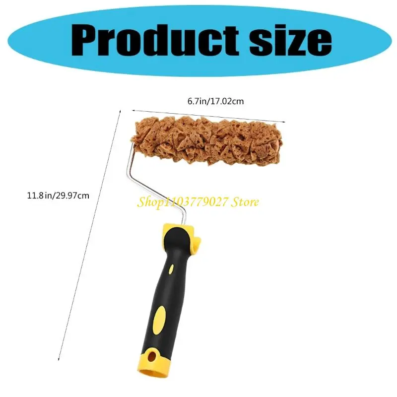 C4DF Multipurpose 3Pieces Paint Roller Set Featuring Sturdy Plastic 6Inch Rollers for Interior Wall Applications Daily Use