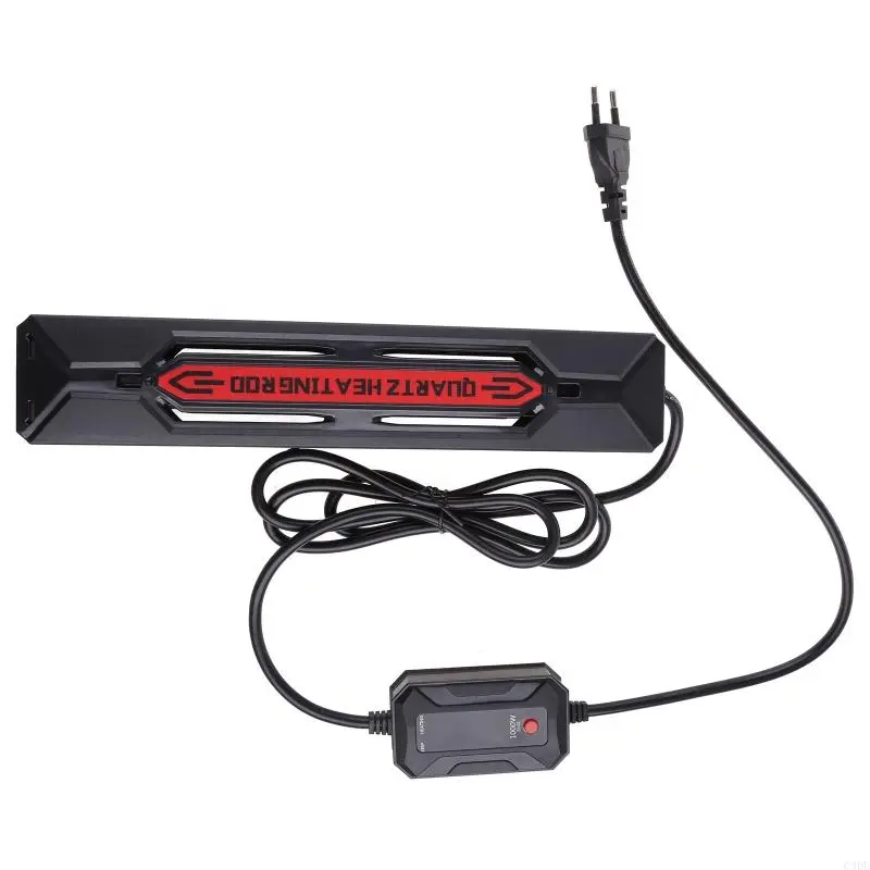 C4DF Aquarium Heater 300W, 500W, 800W, 1000W, 1200W Glass Heater Fish for Tank Fast Heating Temp Controlle
