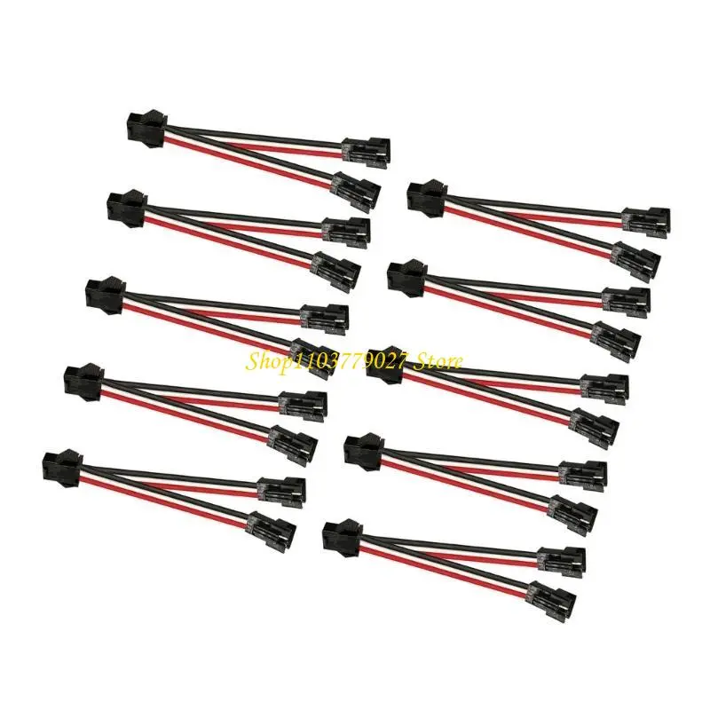 C4DF 10Pcs Male to Female Wire Connector Quick Adapter Terminal Wire Connector