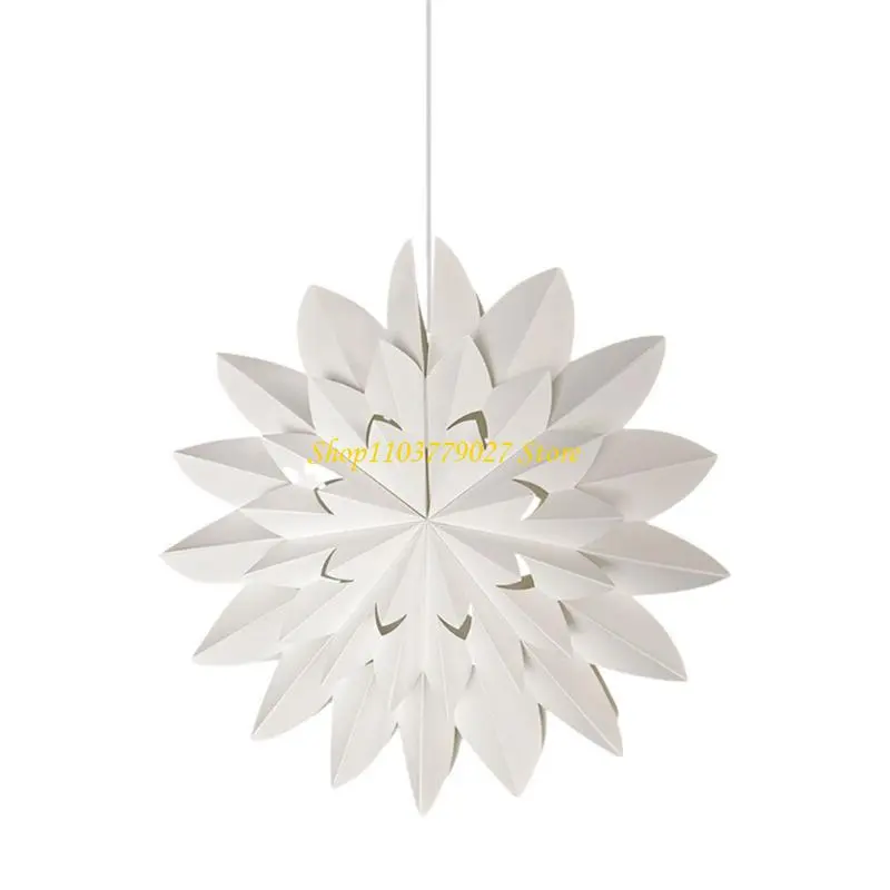 C4DF Simple Lamp Shade Hanging Light Shade Decorative Light Cover Paper Lamp Shade