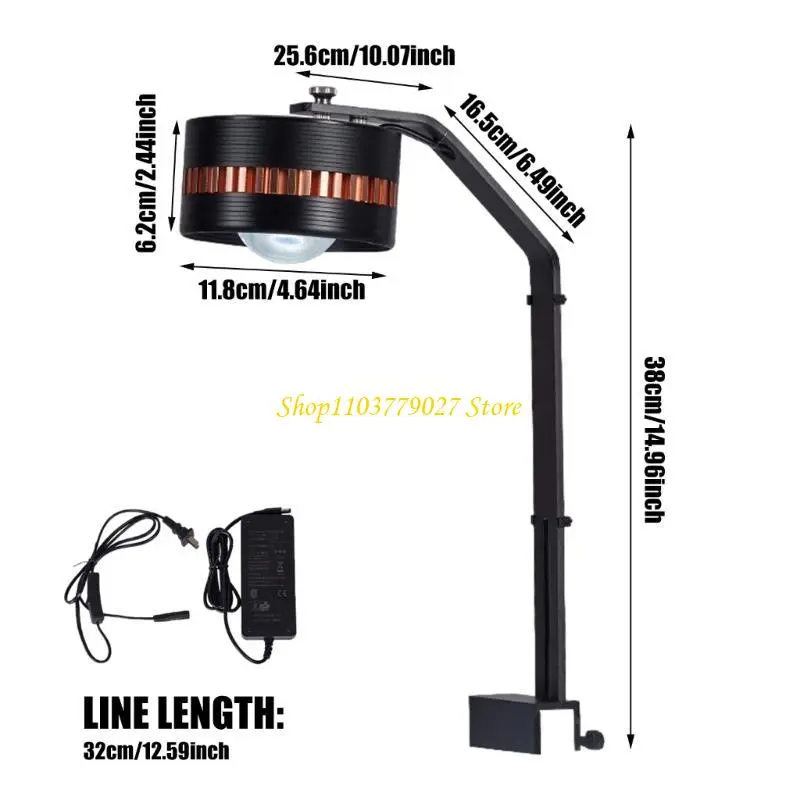 C4DF Fishes Tanks Light LED Aquariums Light Waterproofed Lamp Plant Growth Light