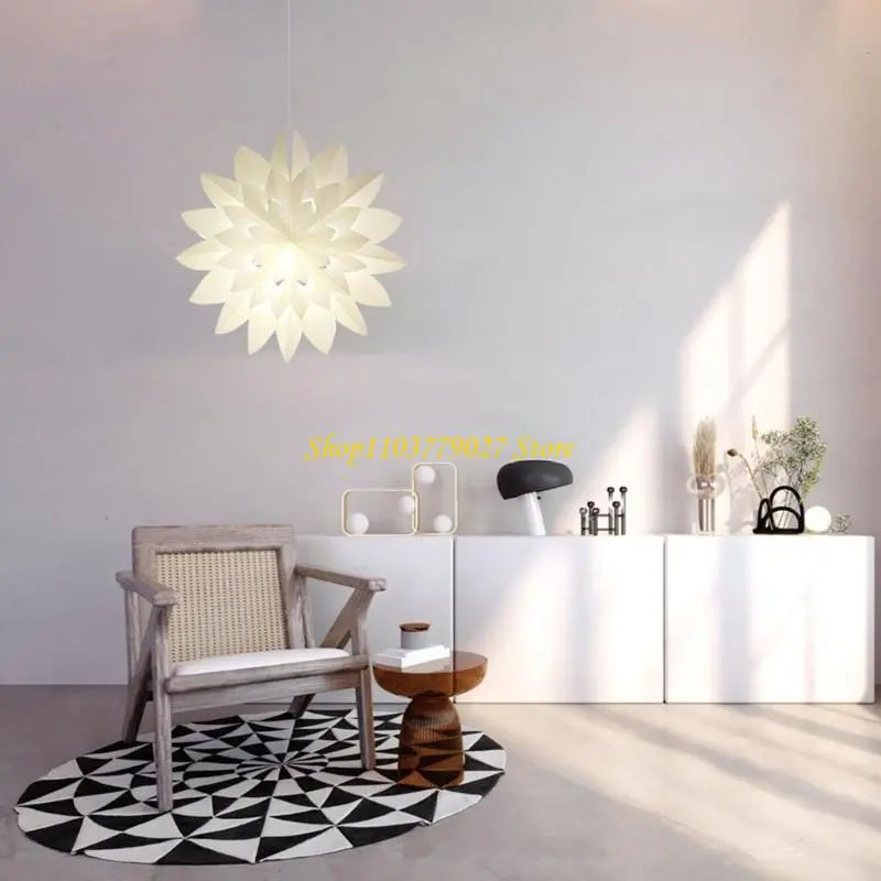 C4DF Simple Lamp Shade Hanging Light Shade Decorative Light Cover Paper Lamp Shade