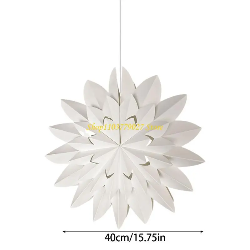 C4DF Simple Lamp Shade Hanging Light Shade Decorative Light Cover Paper Lamp Shade