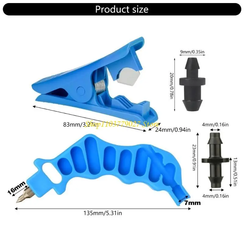 C4DF Drip Irrigation Hole Puncher And Tube Cutter For Garden Efficiency Tool