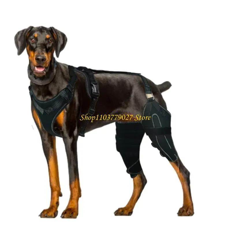 C4DF Dog Leg Support Brace Prevent Licking Warm and Protects Help Prevent Sprains