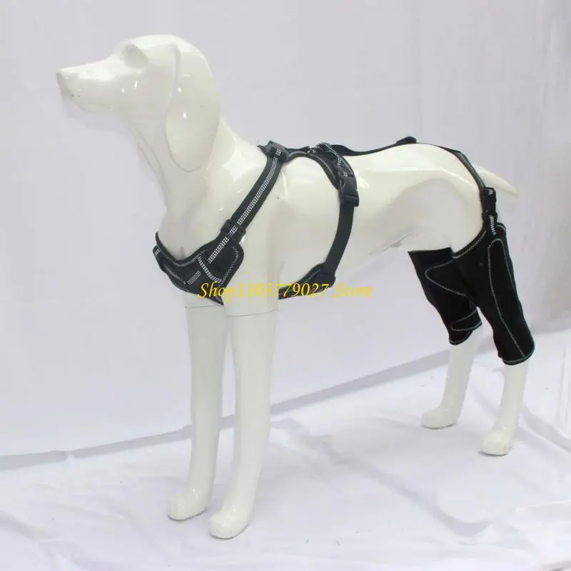 C4DF Dog Leg Support Brace Prevent Licking Warm and Protects Help Prevent Sprains