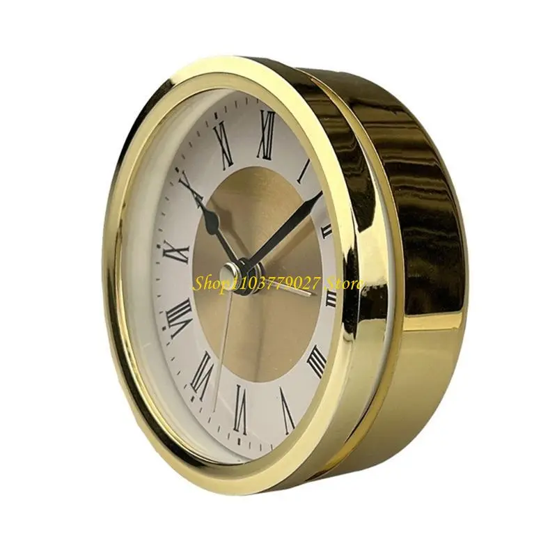 C4DF Simple Installation Quartzs Alarm Clock Insert 3.5Inch Roman Numerals Insert