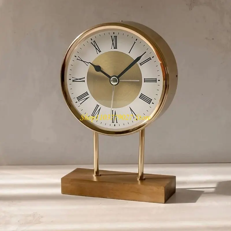 C4DF Simple Installation Quartzs Alarm Clock Insert 3.5Inch Roman Numerals Insert