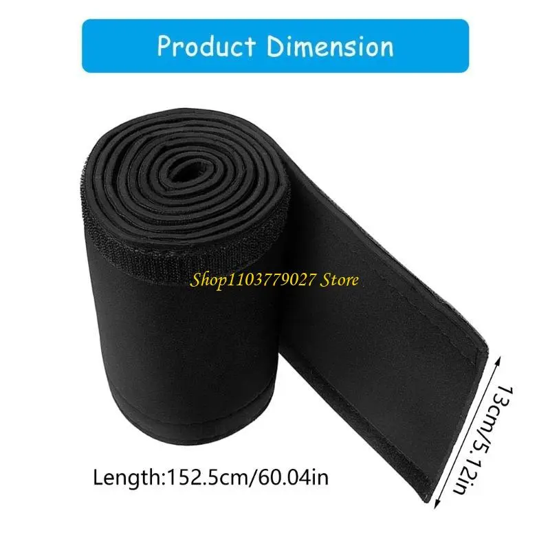 C4DF Practical Neoprene Trolling Motor Cable Sleeve 60Inch for Wire Managements and Protective in Marine Environment