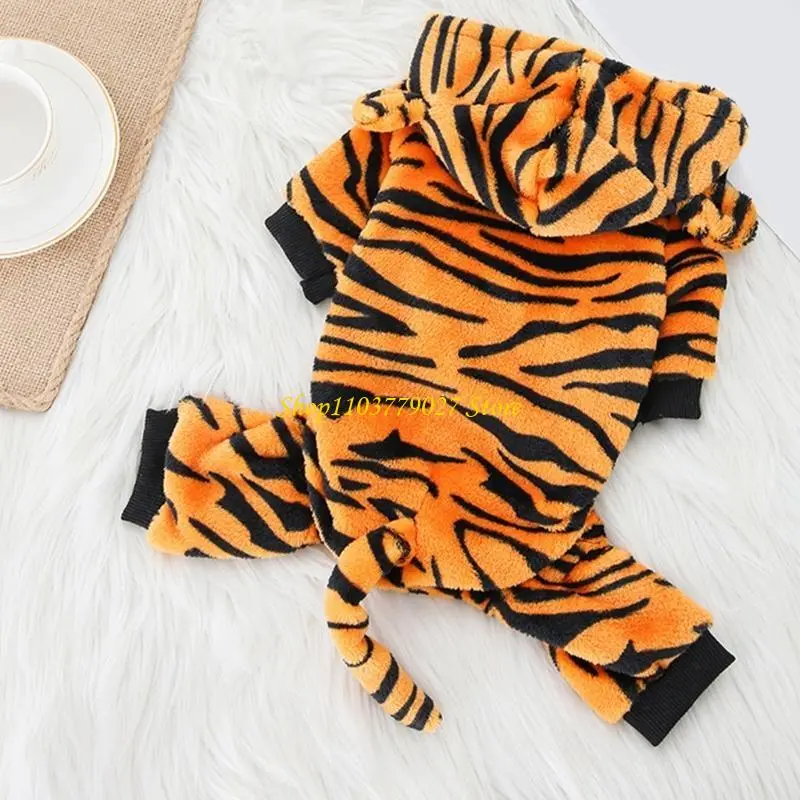 C4DF Dog Costume Warm Animal Costume Cats Clothes Cosplay Costume Festival Accessory
