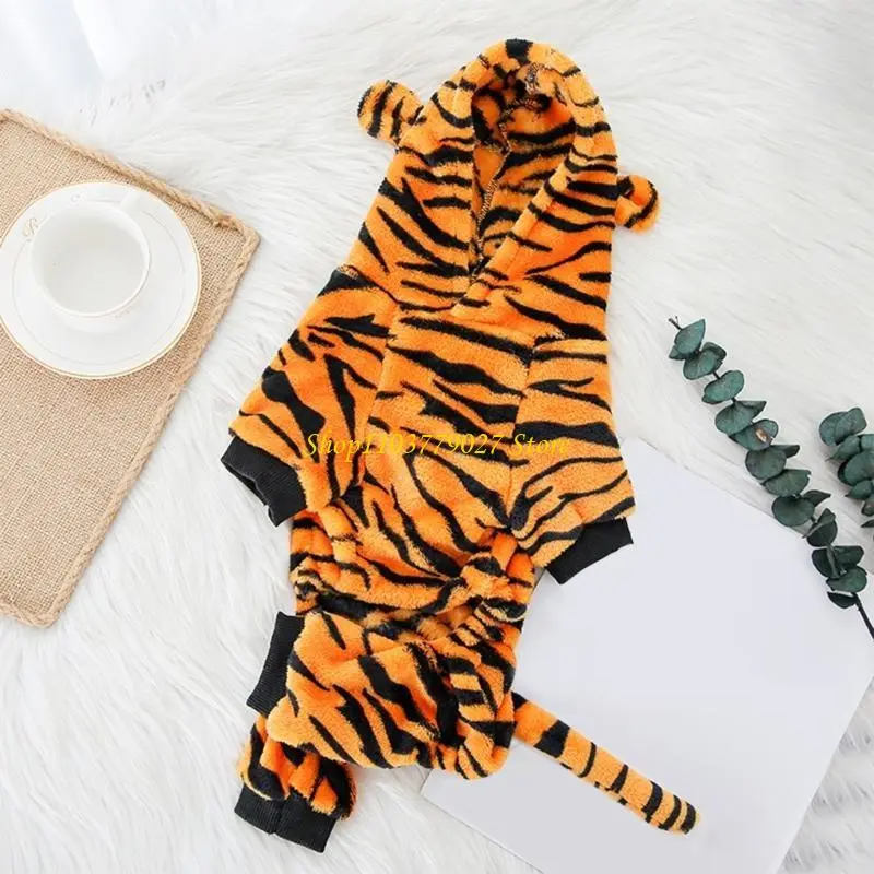 C4DF Dog Costume Warm Animal Costume Cats Clothes Cosplay Costume Festival Accessory