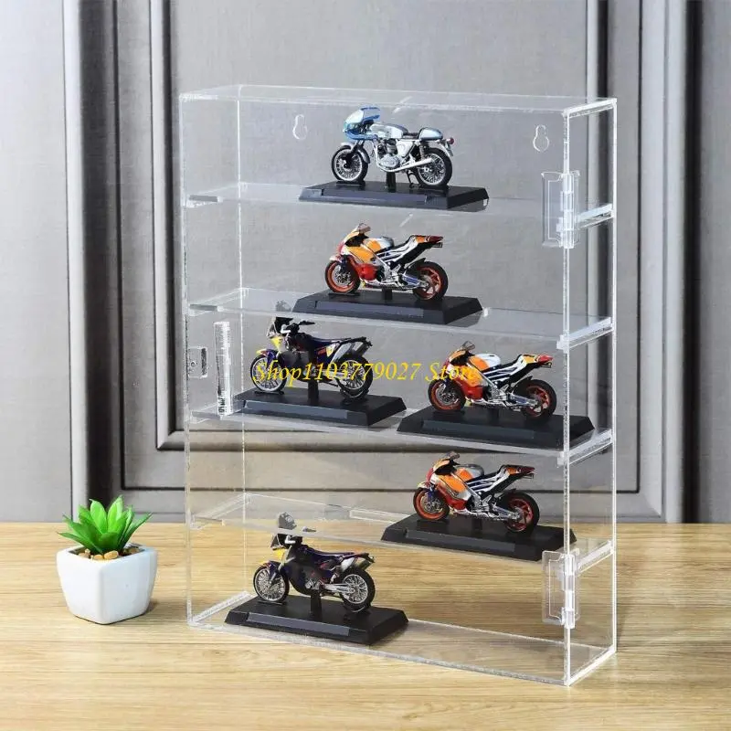 C4DF Clear Organizers Case for Toy Displays Dustproof Protective Cover Decorative Storage Box for Home Office Use