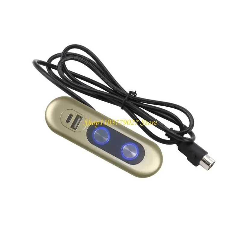 C4DF Electric Recliner Switches 2 Button Lift Chair Control Switches with USB Charging Power Recliner Controller