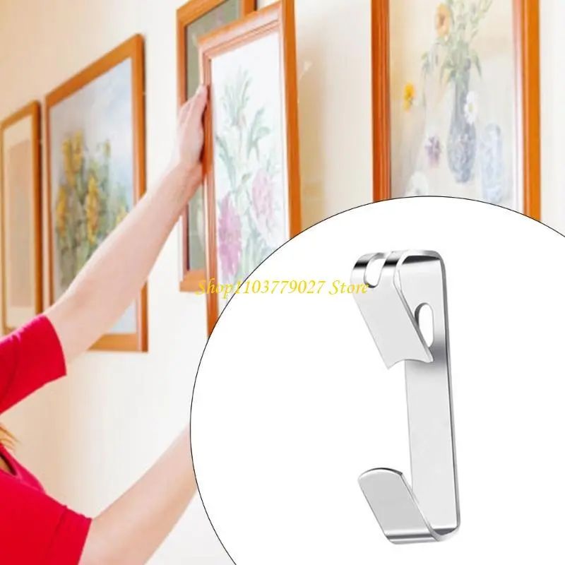 C4DF 246Pcs Heavy Duty Picture Hanging Hook Hardware with Nails Metal Picture Hanger