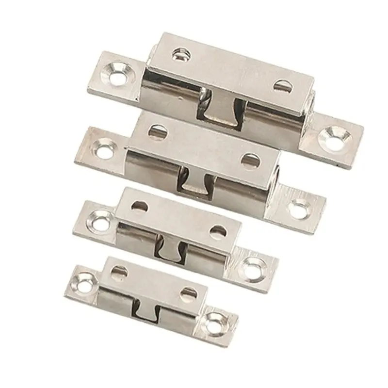 C4DF Adjustable Solid Brass Double Beads Tensioner Latches Accessory for Cabinet and Furniture Door Daily Use
