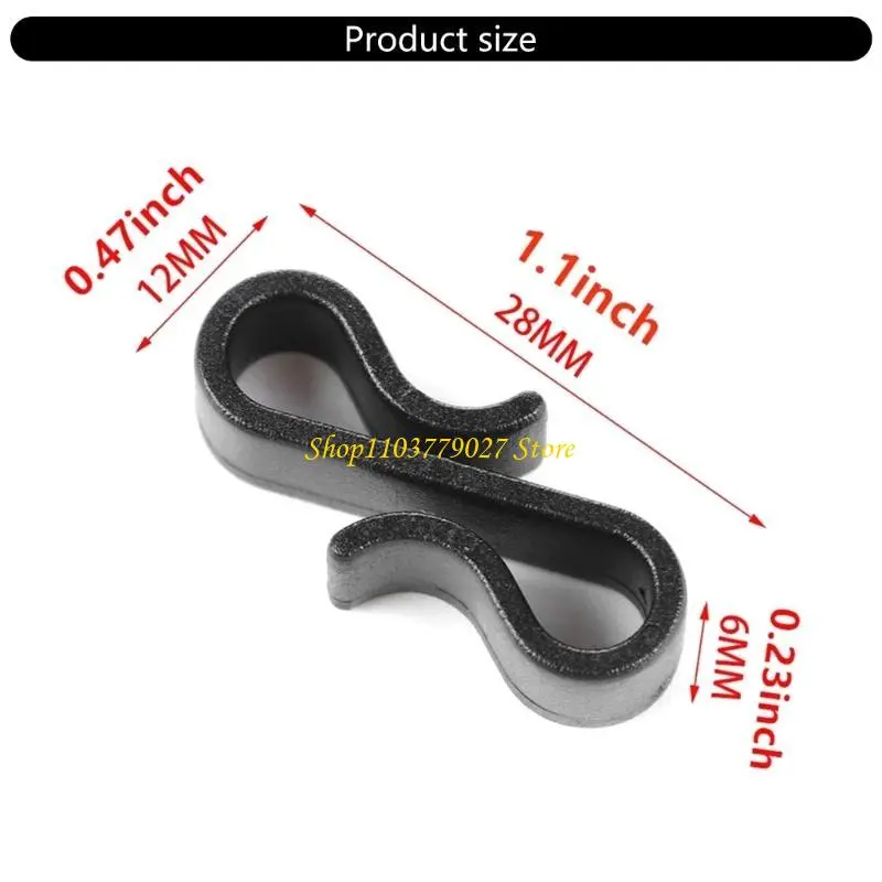C4DF 10/50Pcs Plastic Hooks S Shaped Hangers Christmas Light Clips Plastic Outdoor Gutter Hook for Christmas Decoration