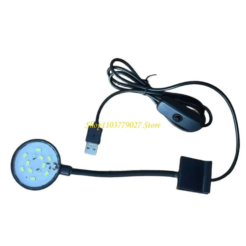 C4DF Clip On Aquariums Light Full Spectrum LED Lighting Adjusting Brightness for Corals Marine Fishtanks Landscape Light