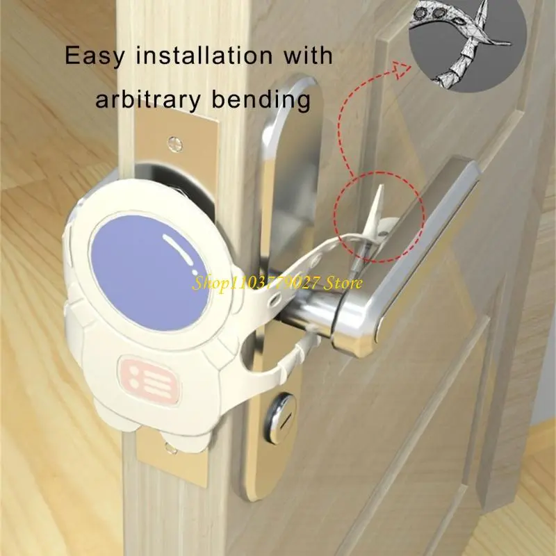 C4DF Anticollision Door Slamming Silencers Silicone Latches Covers Easy to Install