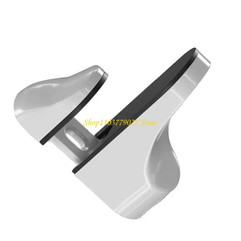 C4DF Modern Glass Shelf Holder Adjustable Wall Bracket Glass Shelving Brackets for Display in Shower Room Kitchen Office