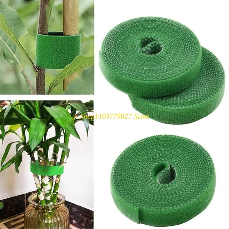 C4DF Durable Nylon Plant Bandage Tie 2M Plant Hook Rings Ties for Home and Garden Use