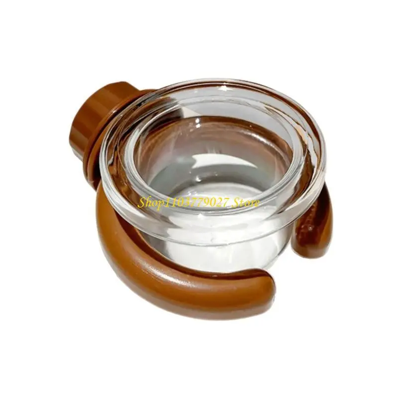 C4DF Parrots and Water Feeding Bowl with Clamp for Easy Bird Cage Installation