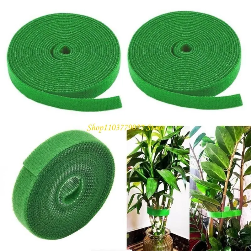 C4DF Durable Nylon Plant Bandage Tie 2M Plant Hook Rings Ties for Home and Garden Use