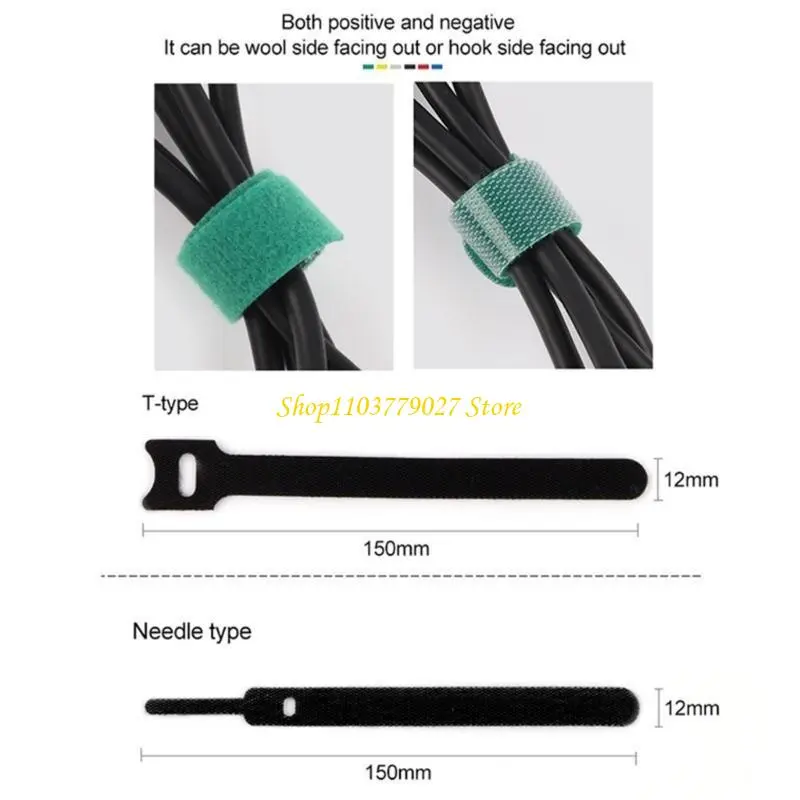C4DF Durable Nylon Plant Bandage Tie 2M Plant Hook Rings Ties for Home and Garden Use